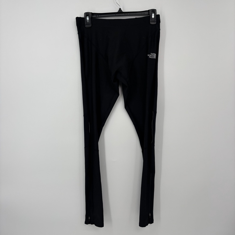 THE NORTH FACE Leggings Men's Medium Base Layer Fitted Black Zip Ankle